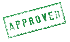 Green Approved Stamp