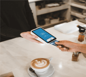 paying expenses with credit card via machine