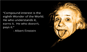 Quote - “Compound interest is the eighth Wonder of the World. He who understands it, earns it. He who doesn’t, pays it.” - Albert Einstein
