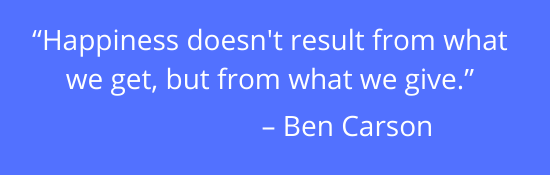 Ben Carson happiness quote